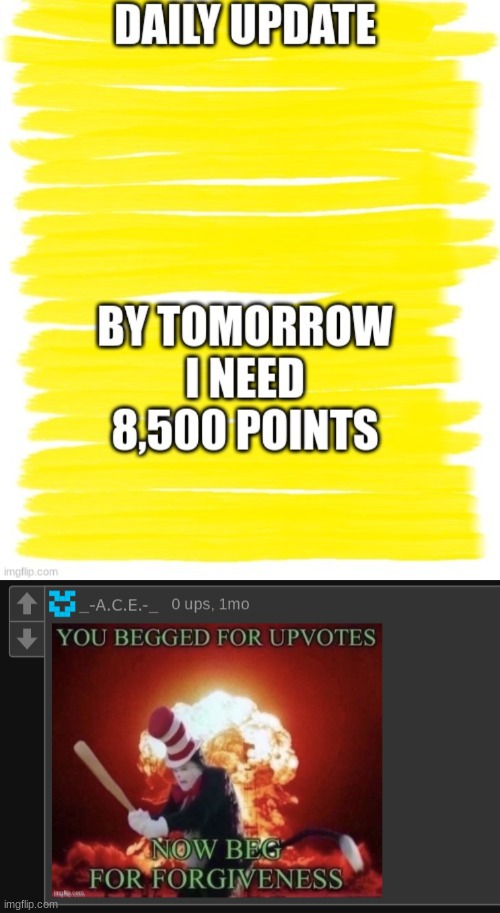 but this wasn't even upvote begging | made w/ Imgflip meme maker