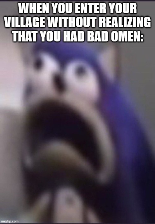 As You Can Expect, This Is A True Story XD | WHEN YOU ENTER YOUR VILLAGE WITHOUT REALIZING THAT YOU HAD BAD OMEN: | image tagged in aughhhhhhhhhhhhhhhhhhh | made w/ Imgflip meme maker