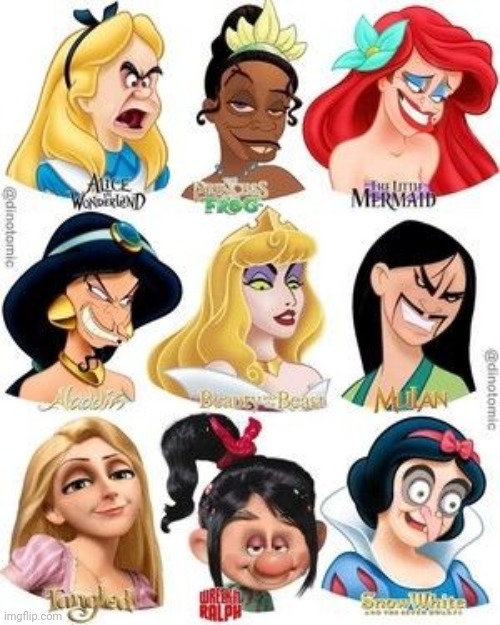 Pretty princesses (I don't own this image, all credit goes to original owner) | made w/ Imgflip meme maker