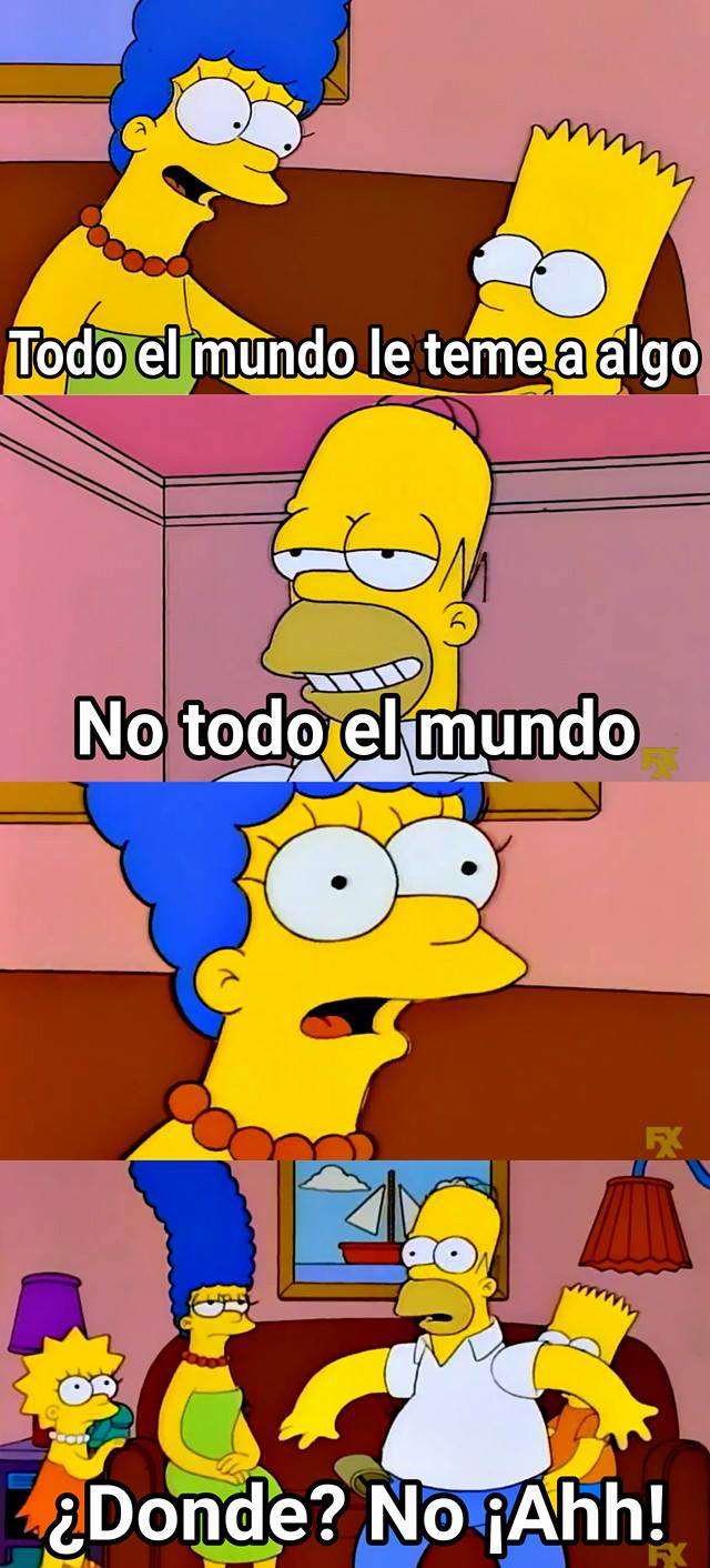 homero miedo Blank Meme Template