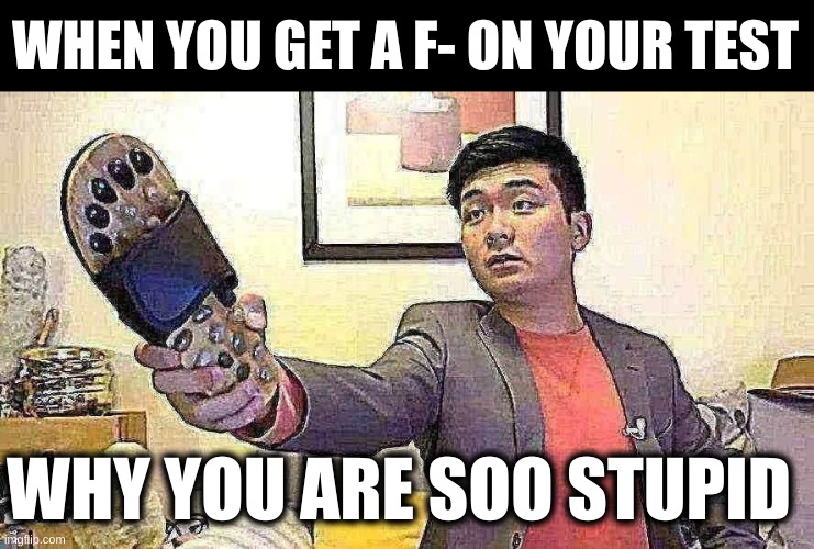 when u get a f- | WHEN YOU GET A F- ON YOUR TEST; WHY YOU ARE SOO STUPID | image tagged in steven he i will send you to jesus | made w/ Imgflip meme maker