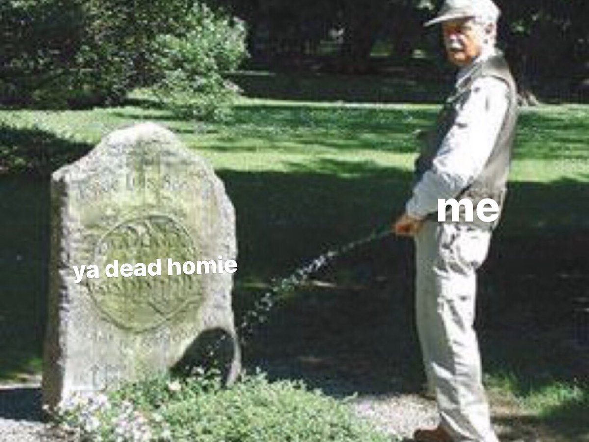 High Quality pee on grave Blank Meme Template