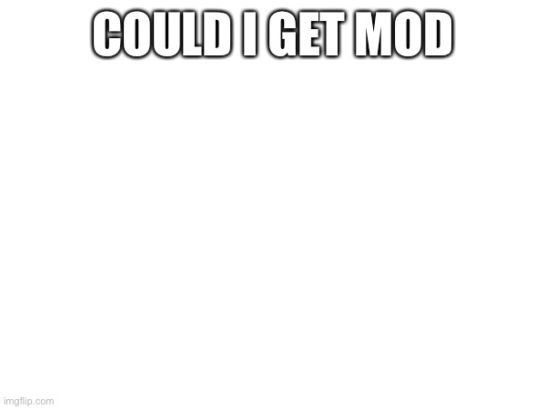 COULD I GET MOD | made w/ Imgflip meme maker