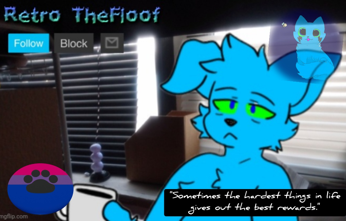 Retrothefloof Announcement Template 2 Blank Meme Template