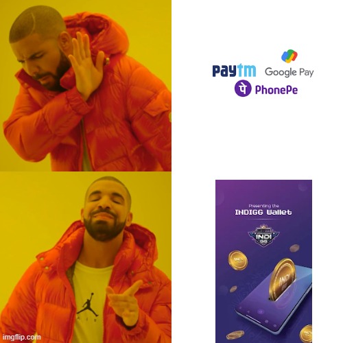 the real wallet | image tagged in memes,drake hotline bling | made w/ Imgflip meme maker