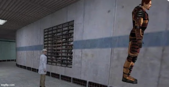 Gordon Freeman bunnyhopping | image tagged in gordon freeman bunnyhopping | made w/ Imgflip meme maker