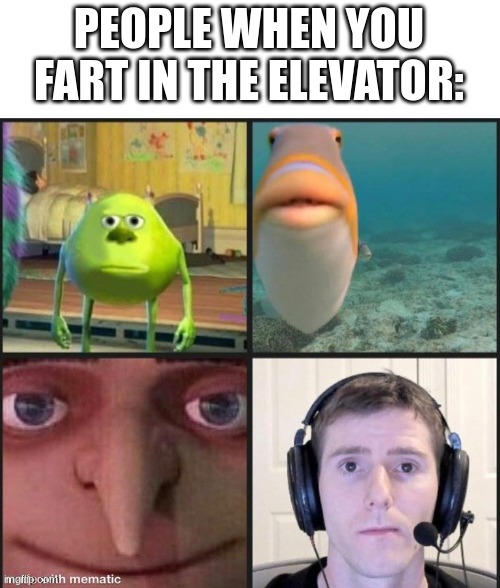 Silence | PEOPLE WHEN YOU FART IN THE ELEVATOR: | image tagged in silence | made w/ Imgflip meme maker