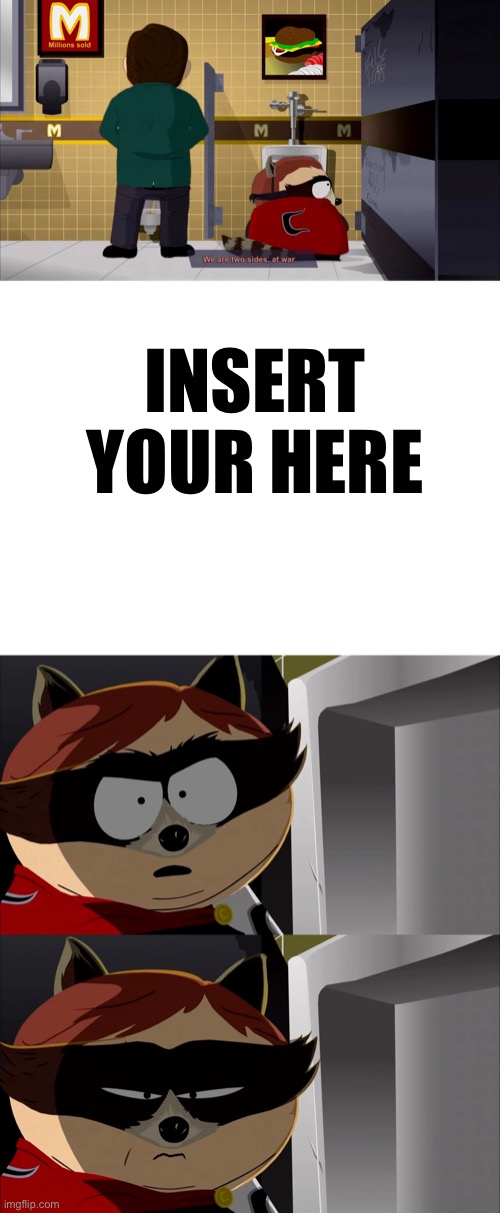 the coon template Blank Meme Template