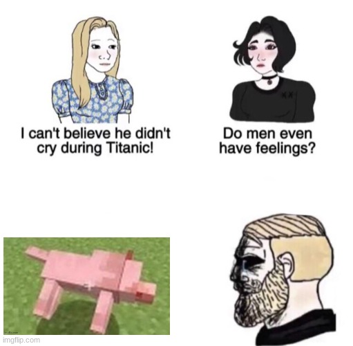 Only Men Will Understand | image tagged in chad crying,funny memes,minecraft | made w/ Imgflip meme maker