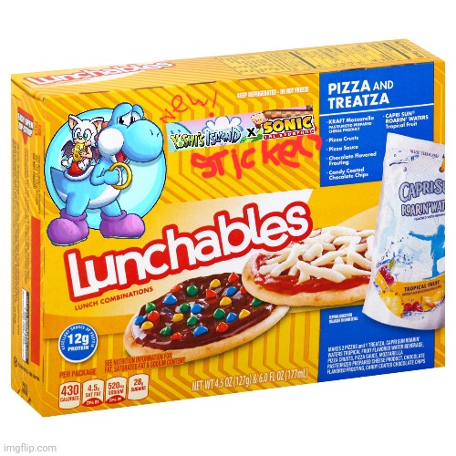 Lunchables New! Yoshi's Island × baby Sonic the Hedgehog Stickers | image tagged in yoshi's island,baby sonic the hedgehog,sega,nintendo,deviantart,fiddle yoshi-z | made w/ Imgflip meme maker