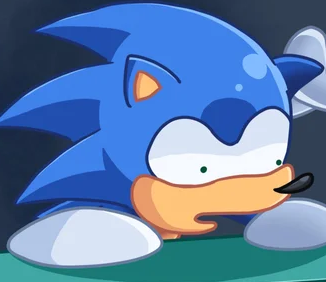 sonic surprised Blank Meme Template