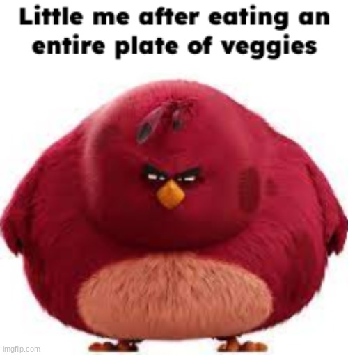image tagged in angry birds,childhood,vegetables | made w/ Imgflip meme maker