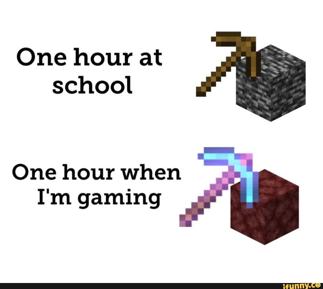 Minecraft school meme Blank Meme Template