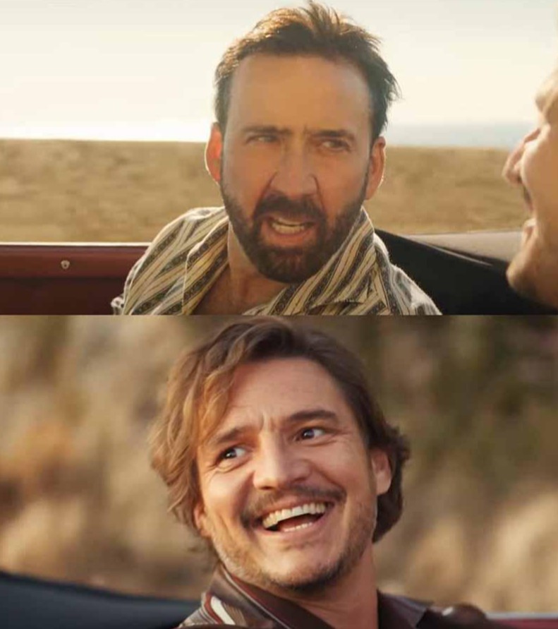 Nicolas Cage and Pedro Pascal Blank Template Imgflip