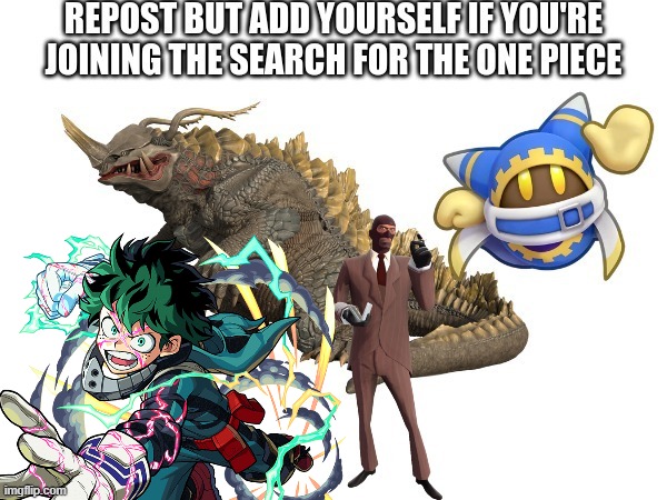 Guys.  It's real. | image tagged in one piece,deku,repost,crossover,stop reading the tags,why are you reading the tags | made w/ Imgflip meme maker