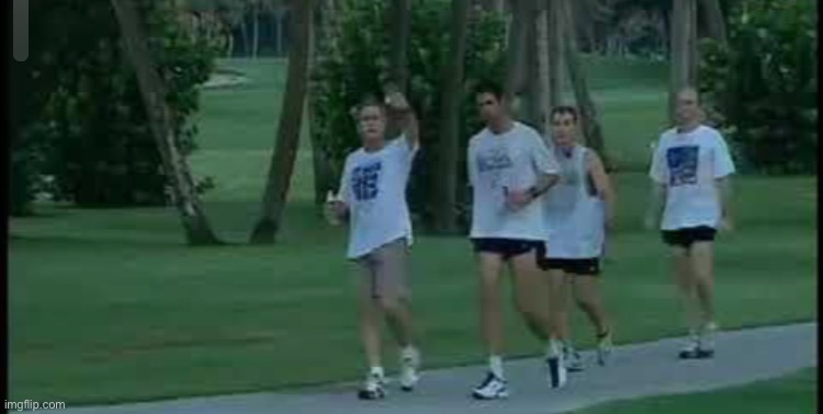George W. Bush’s morning jog in Florida, 6:30 AM, September 11, 2001 | made w/ Imgflip meme maker
