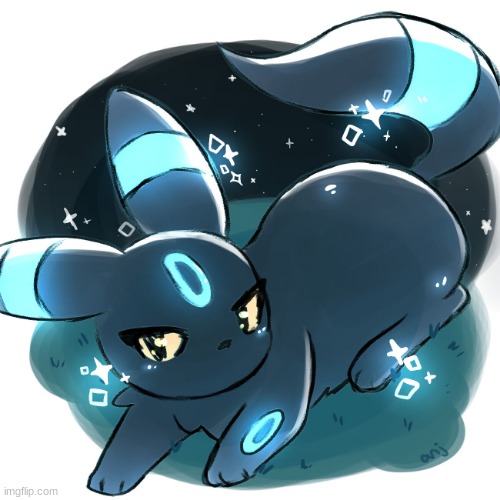 look at this cool Umbreon, not my art. | image tagged in cool umbreon | made w/ Imgflip meme maker