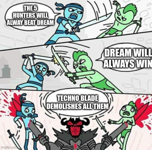 TechnoBlade NEVER DIES | image tagged in minecraft,techoblade | made w/ Imgflip meme maker