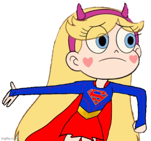 Star Explaining about the Villian | image tagged in supergirl,star butterfly,fanart,star vs the forces of evil,memes | made w/ Imgflip meme maker