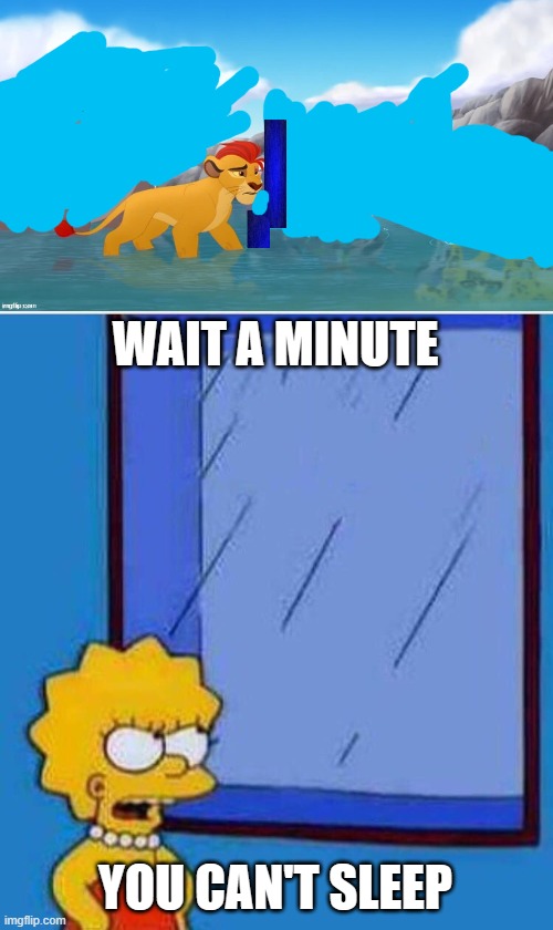 WAIT A MINUTE; YOU CAN'T SLEEP | image tagged in jackass,lisa simpson wait a minute | made w/ Imgflip meme maker