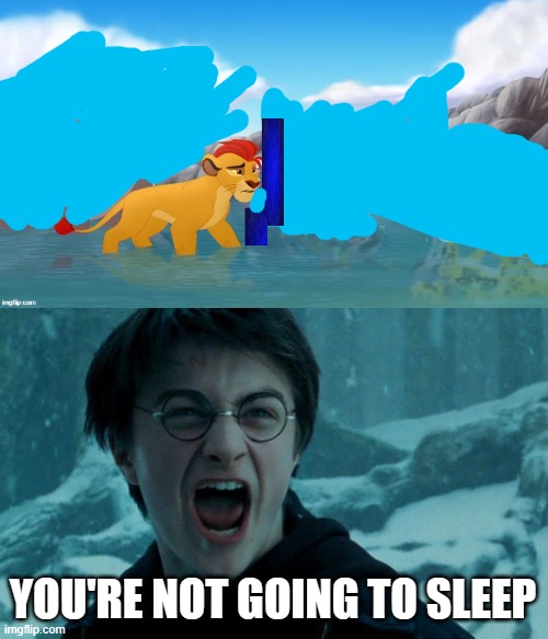 Harry Potter is better than Lion Gu%rd | YOU'RE NOT GOING TO SLEEP | image tagged in jackass,harry potter angry | made w/ Imgflip meme maker