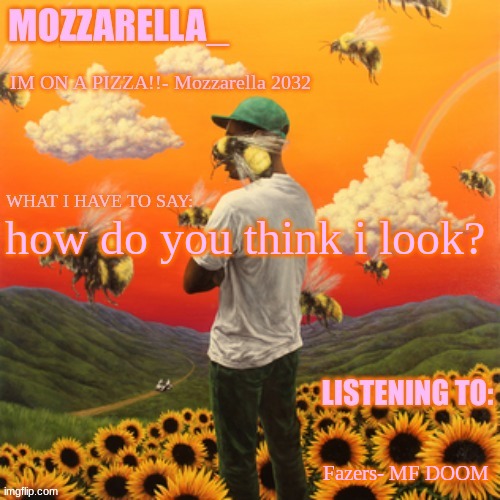 Flower Boy | how do you think i look? Fazers- MF DOOM | image tagged in flower boy | made w/ Imgflip meme maker