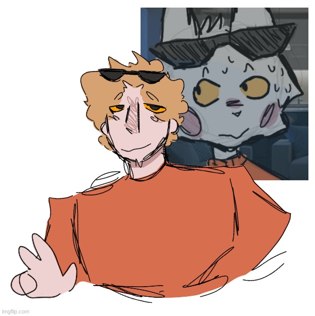 redrew bongooooo but as a human because thats like, the only thing ik how to draw :'D | made w/ Imgflip meme maker
