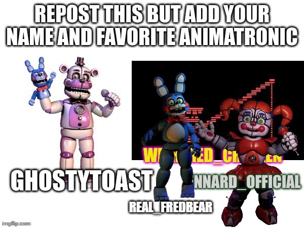im toy bonnie | REAL_FREDBEAR | image tagged in repost | made w/ Imgflip meme maker