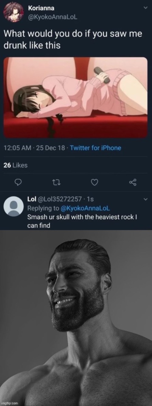 image tagged in giga chad | made w/ Imgflip meme maker