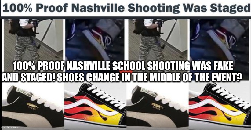 100% Proof Nashville School Shooting Was Fake and Staged! Shoes Change in the Middle of the Event? (Video) 