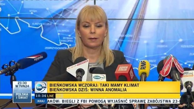 High Quality Minister Bieńkowska: "Sorry, taki mamy klimat" Blank Meme Template