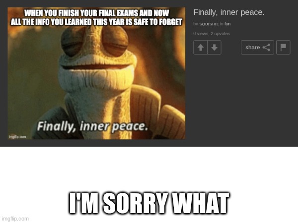 Confuzled | I'M SORRY WHAT | image tagged in how | made w/ Imgflip meme maker