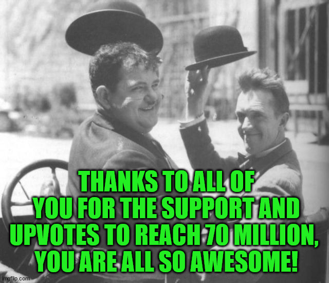 Many thanks for current and past users who upvoted my memes. | THANKS TO ALL OF YOU FOR THE SUPPORT AND UPVOTES TO REACH 70 MILLION, 
YOU ARE ALL SO AWESOME! | image tagged in thanks | made w/ Imgflip meme maker