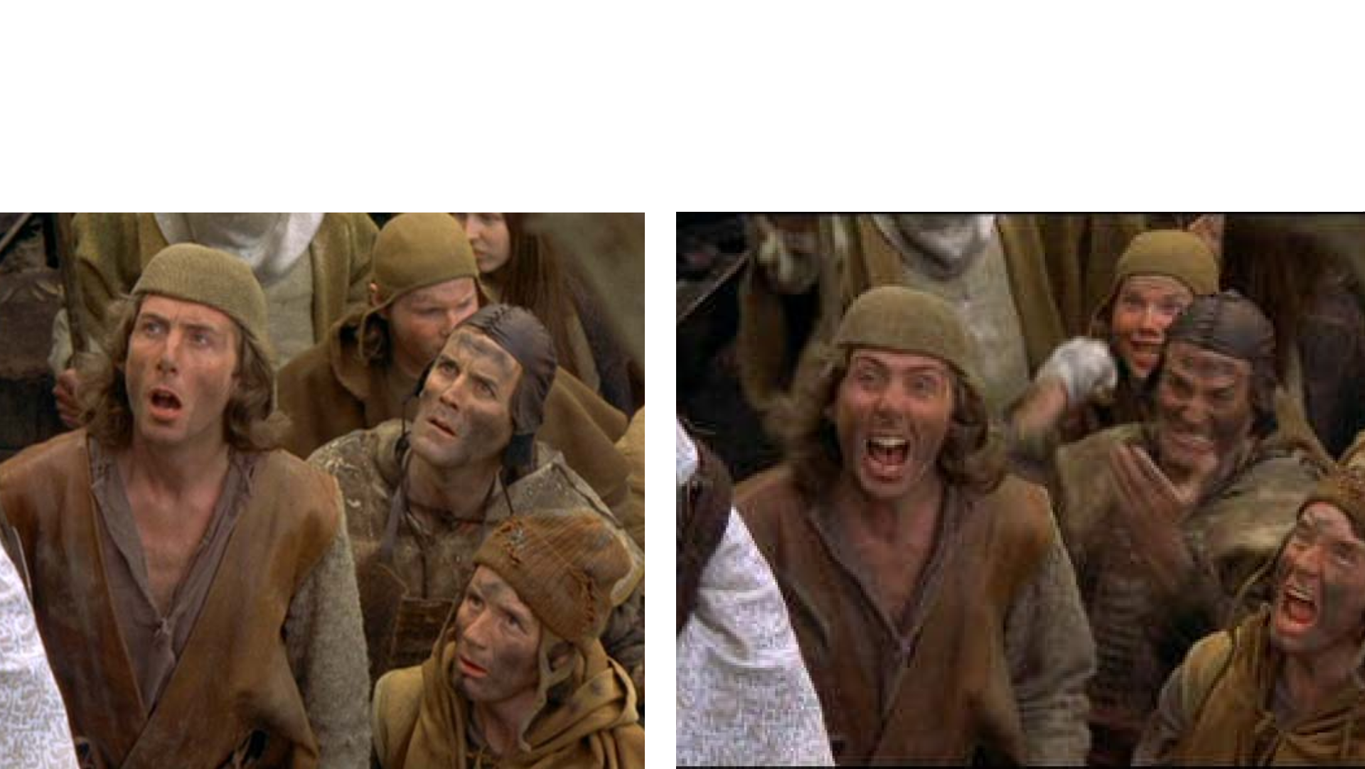 Monty Python Villagers Blank Meme Template