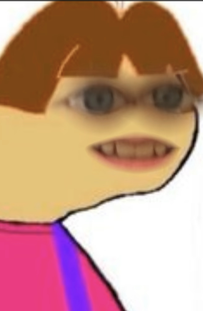 High Quality Uncomfortable Dora Blank Meme Template