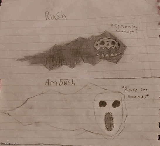 RUSH AND AMBUSH, watch it get 5 upvotes | image tagged in roblox,doors,fanart | made w/ Imgflip meme maker