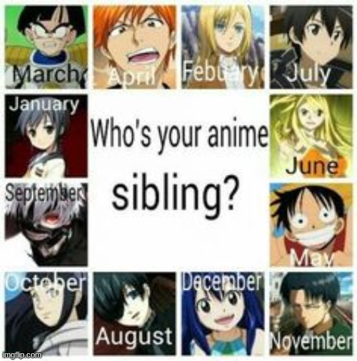 Anime Characters Born in January 