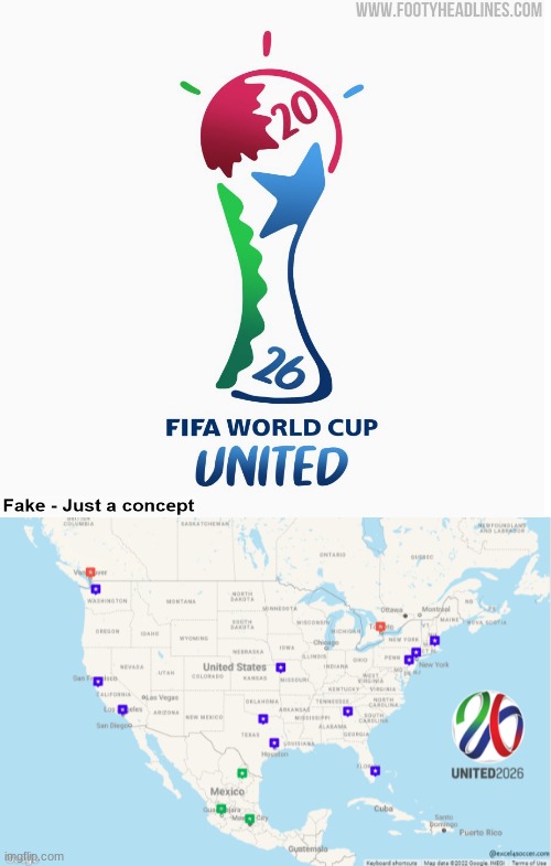 2026 world cup location | made w/ Imgflip meme maker