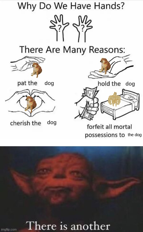You see, there are so many more reasons we have hands... | dog; dog; dog; the dog | image tagged in why do we have hands all blank,yoda there is another,doge | made w/ Imgflip meme maker