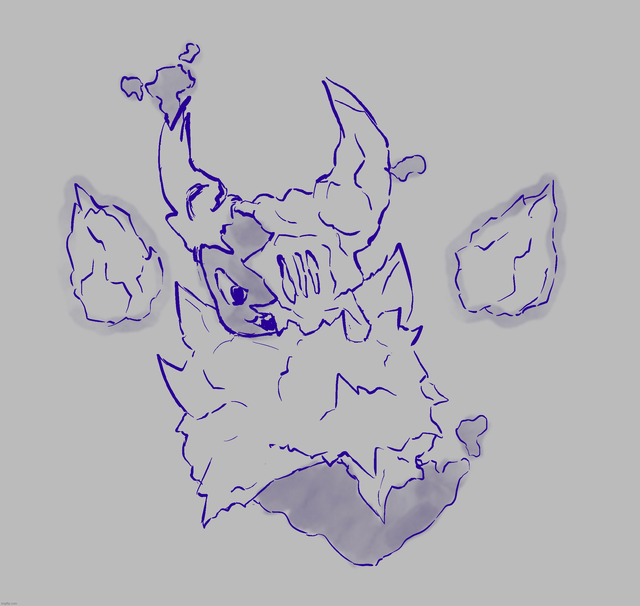 thought it would be fun to create a pokemon. just a sketch | made w/ Imgflip meme maker