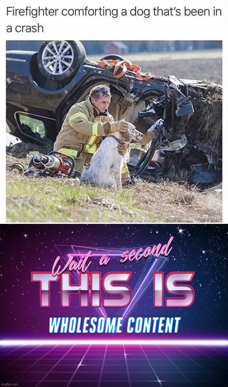 W firefighter tbh | image tagged in wait a second this is wholesome content,memes,wholesome | made w/ Imgflip meme maker