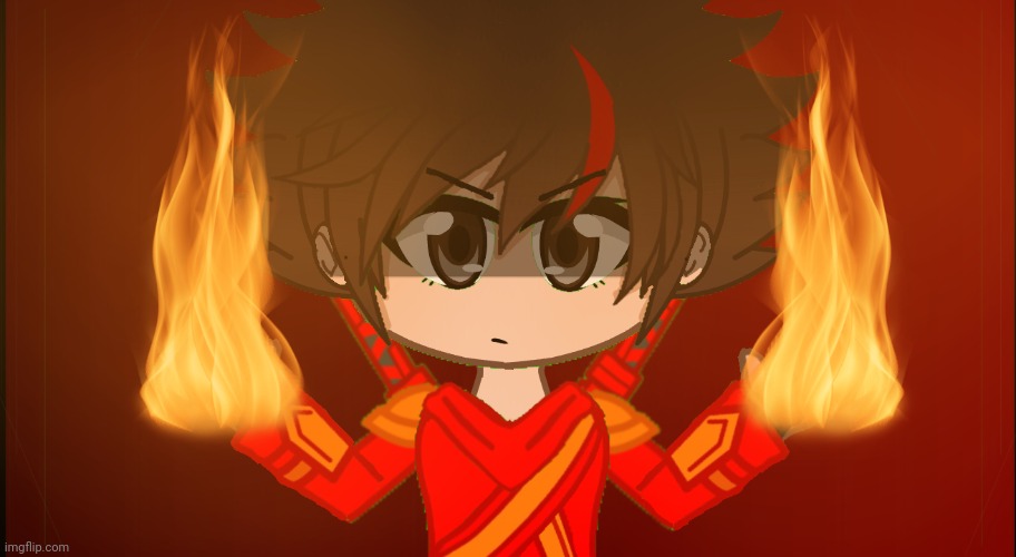 Front facing Kai for a video I'm making, it took a while :') | image tagged in gacha club,ninjago | made w/ Imgflip meme maker
