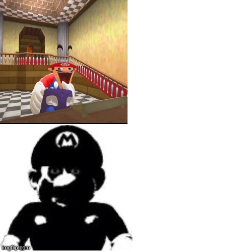 High Quality Happy mad mario Blank Meme Template