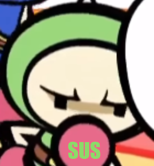 Sus (Green Bomber) Blank Meme Template