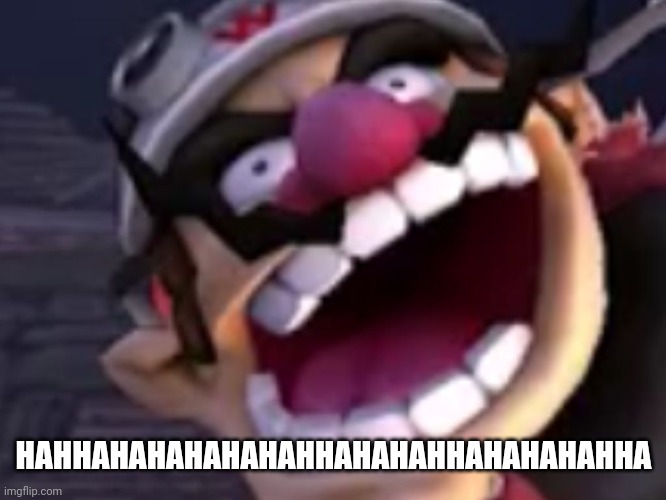 Wario | HAHHAHAHAHAHAHAHHAHAHAHHAHAHAHAHHA | image tagged in wario | made w/ Imgflip meme maker