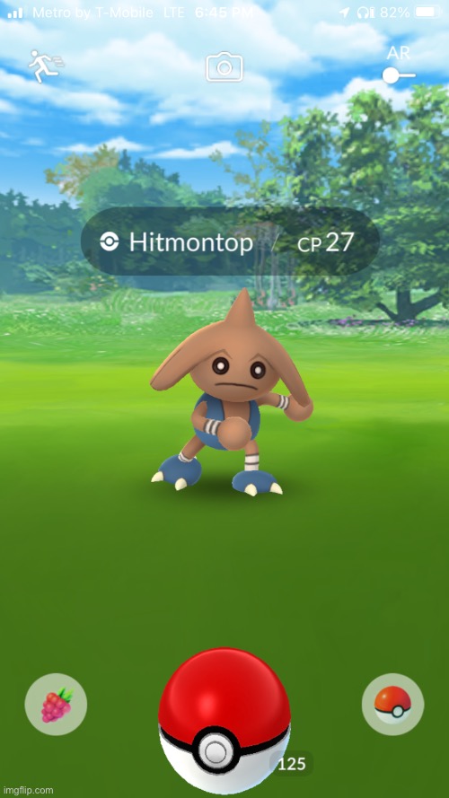 The range of cp in Pokémon go is funny. My hitmontop has 1100 cp. | made w/ Imgflip meme maker