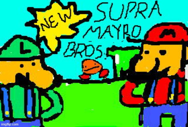 Something i painted on my 3Ds | made w/ Imgflip meme maker