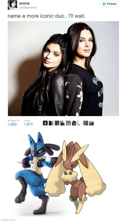 Name a More Iconic Duo | image tagged in name a more iconic duo,pokemon | made w/ Imgflip meme maker