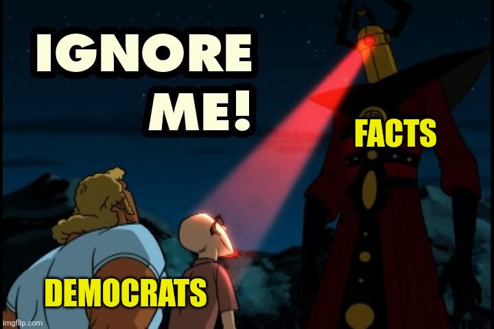 It's Almost like Facts/Truth are Screaming, IGNORE ME! | FACTS; DEMOCRATS | image tagged in commie,democrats,ignore,facts,truth | made w/ Imgflip meme maker