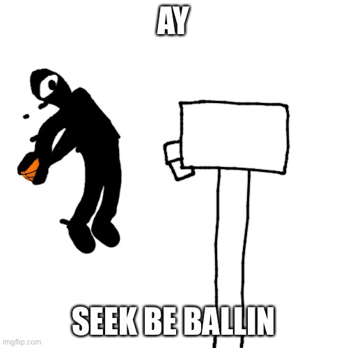 Seek Ballin | AY; SEEK BE BALLIN | image tagged in seek ballin | made w/ Imgflip meme maker
